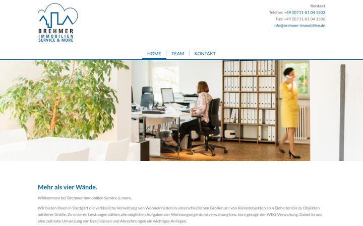 Zrzut ekranu brehmer-immobilien.de