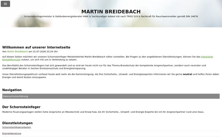 Screenshot of breidebach-schornsteinfeger.de