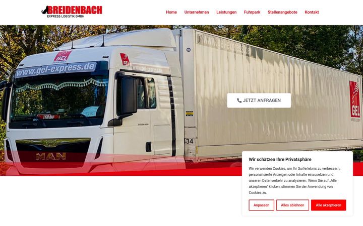 Screenshot of breidenbach-express.de