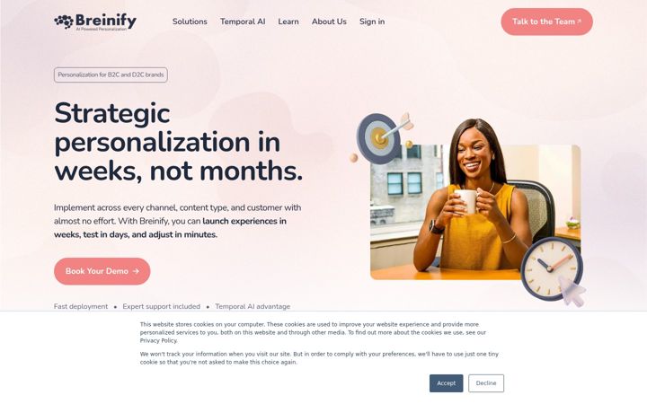 Screenshot of breinify.ai