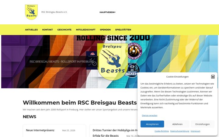 Screenshot of breisgaubeasts.net
