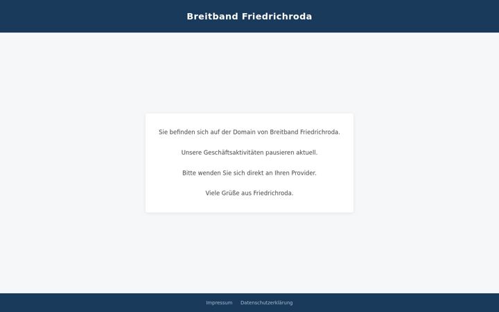 Zrzut ekranu breitband-friedrichroda.de