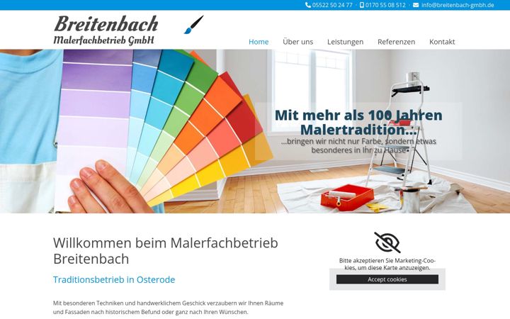 Screenshot of breitenbach-gmbh.de