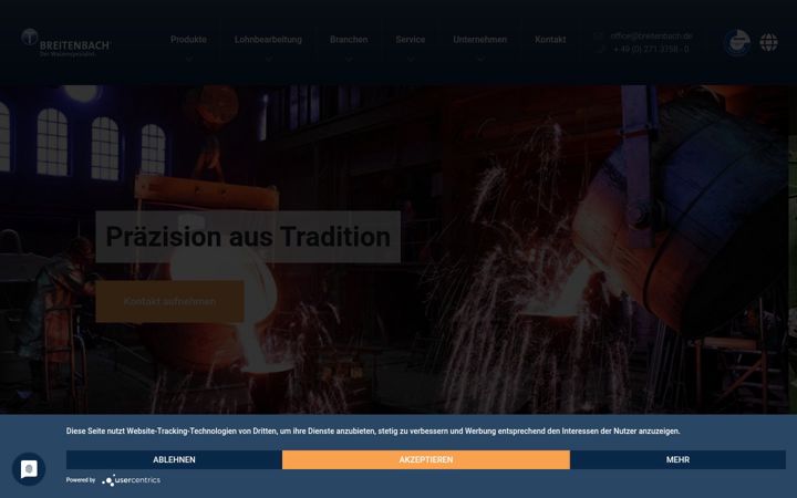 Screenshot of breitenbach.de
