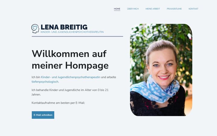 Screenshot of breitig-psychotherapie.de