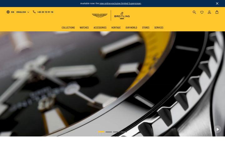 Skjámynd af breitling.com