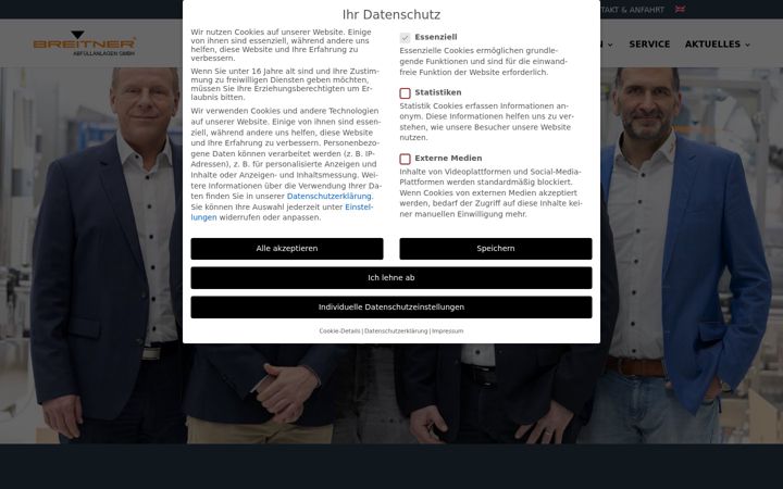 Captura de pantalla de breitner-abfuellanlagen.org