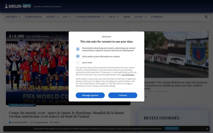 Screenshot of breizh-info.com