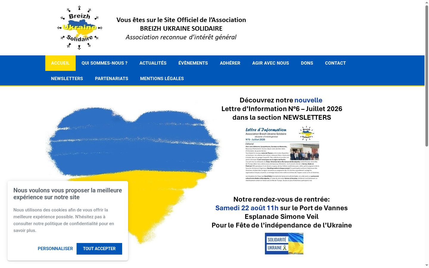 Sutikimo reklamjuostės, rodytos prieš bet kokią sąveiką, ekrano kopija