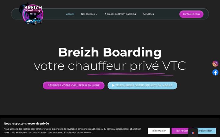 Capture d'écran de breizhboarding.fr
