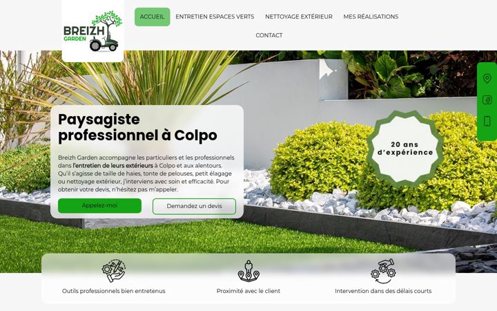 Screenshot of breizhgarden.fr