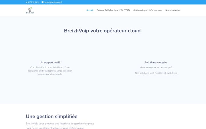 Capture d'écran de breizhvoip.fr