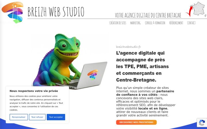 Screenshot of breizhwebstudio.fr