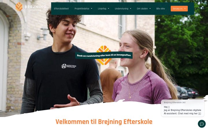 Screenshot of brejningefterskole.dk