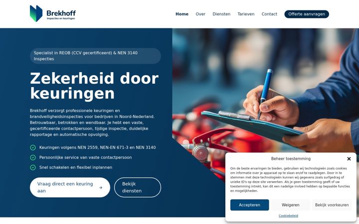 Screenshot of brekhoff.nl