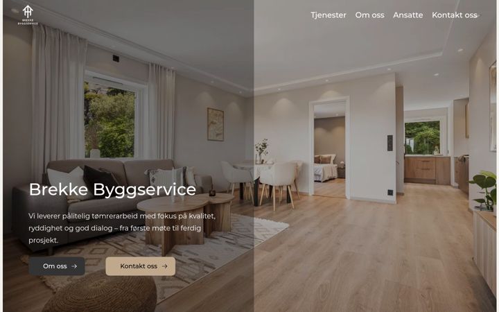 Screenshot of brekkebyggservice.no
