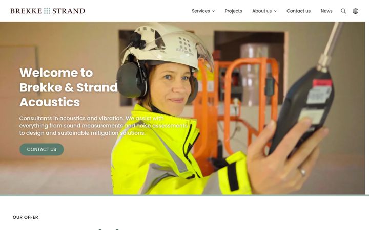 Screenshot of brekkestrand.com