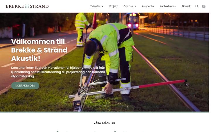 Screenshot of brekkestrand.se