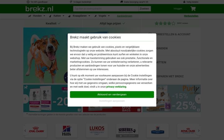Screenshot of brekz.nl
