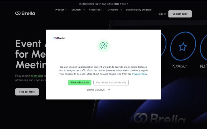 Screenshot of brella.io