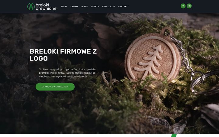 Screenshot of brelokidrewniane.pl