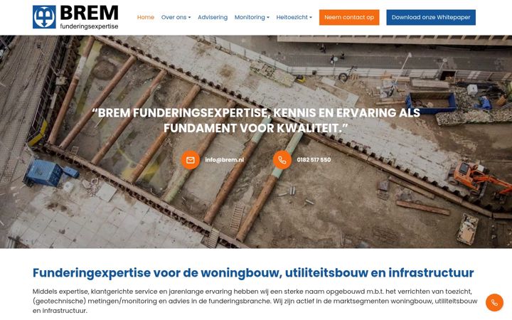 Screenshot of brem.nl