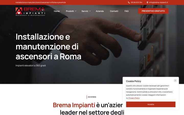 Zrzut ekranu brema-impianti.it