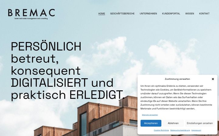 Screenshot di bremac.gmbh