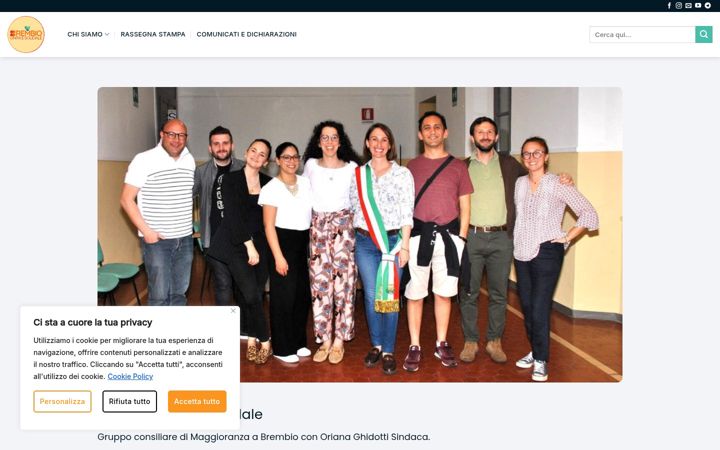 Screenshot of brembiounitaesolidale.it