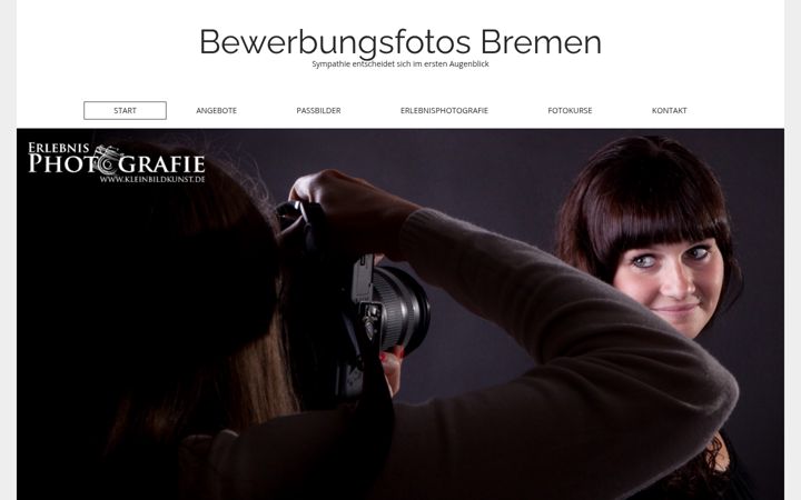 Screenshot of bremen-bewerbungsfotos.de