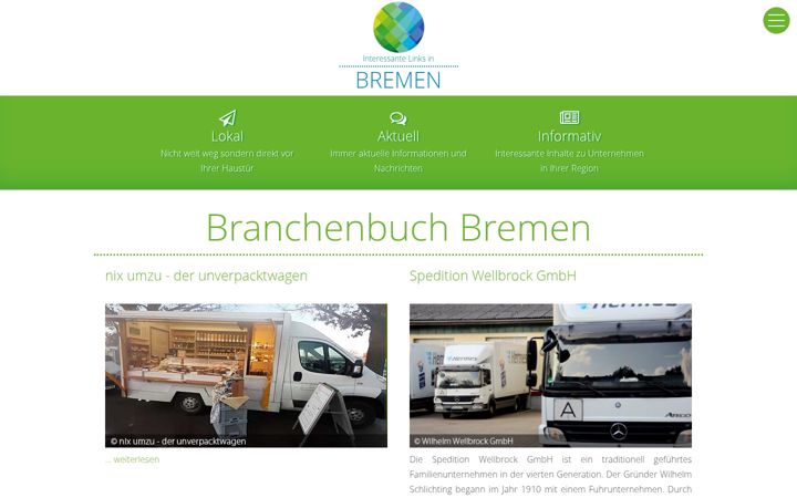 Screenshot of bremen-links.info
