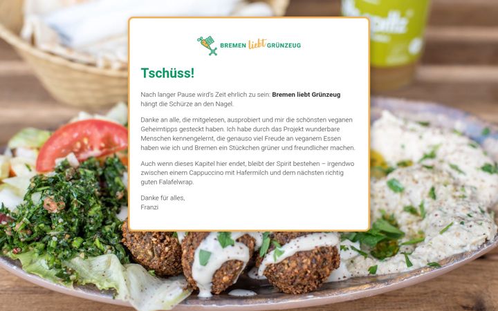 Screenshot of bremen-vegan.de