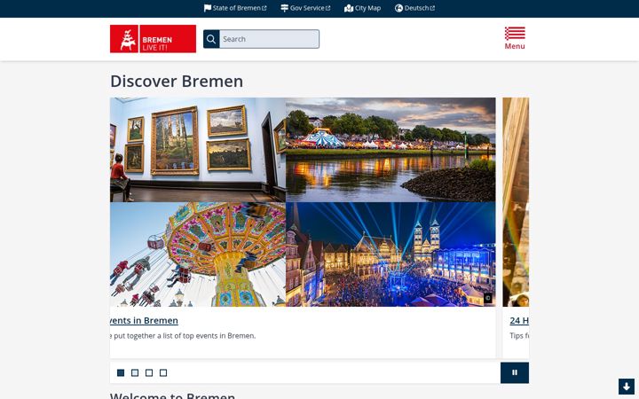 Skjámynd af bremen.eu