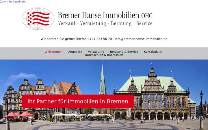 Képernyőkép: bremer-hanse-immobilien.de