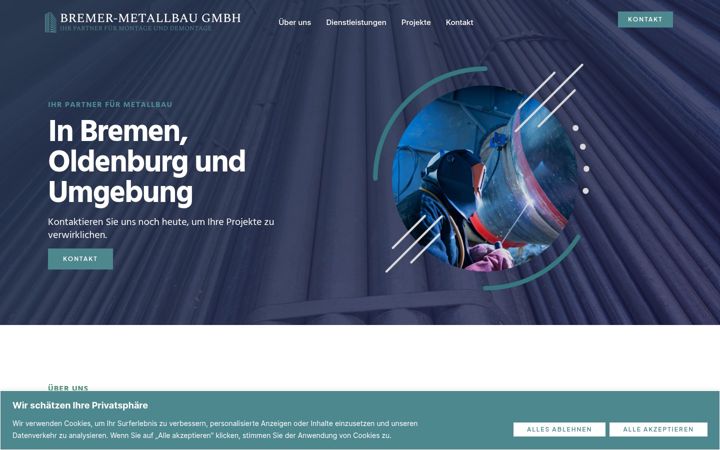 Screenshot of bremer-metallbau.de