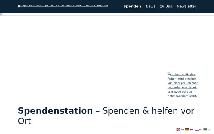 Screenshot of bremer-spendenstation.com