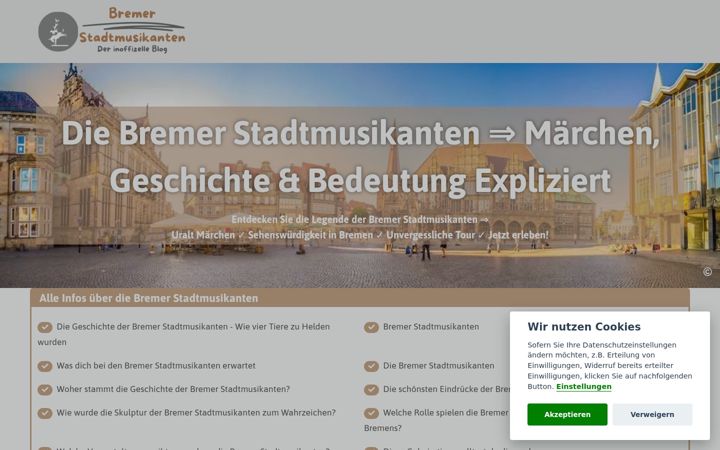 Screenshot of bremer-stadtmusikanten-info.de