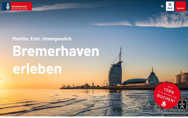 Screenshot of bremerhaven-erleben.de