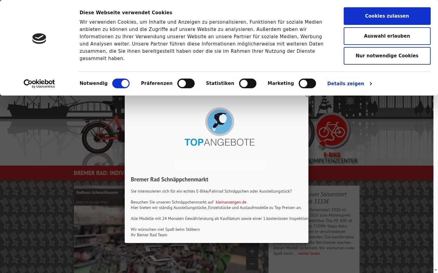 Screenshot tal-banner tal-kunsens muri qabel kwalunkwe interazzjoni