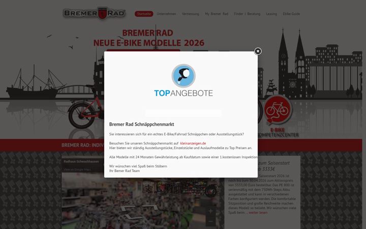 Screenshot of bremerrad.de