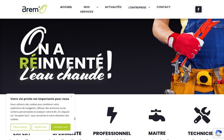 Screenshot of bremoenergie.fr