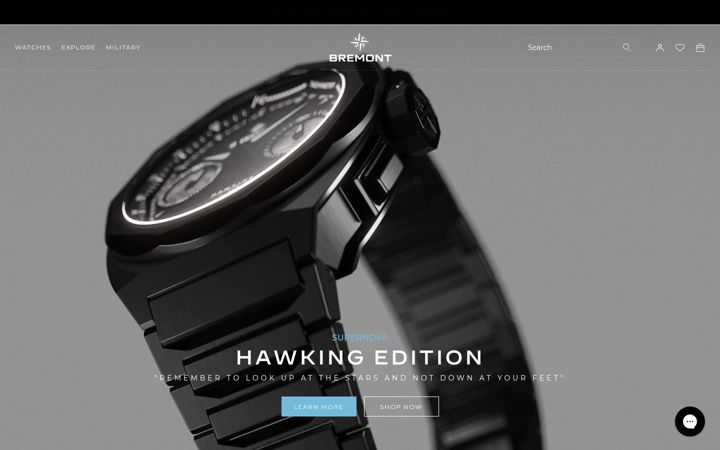 Екранна снимка на bremont.com