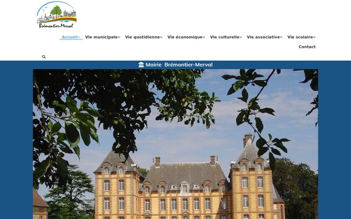 Screenshot of bremontier-merval.fr