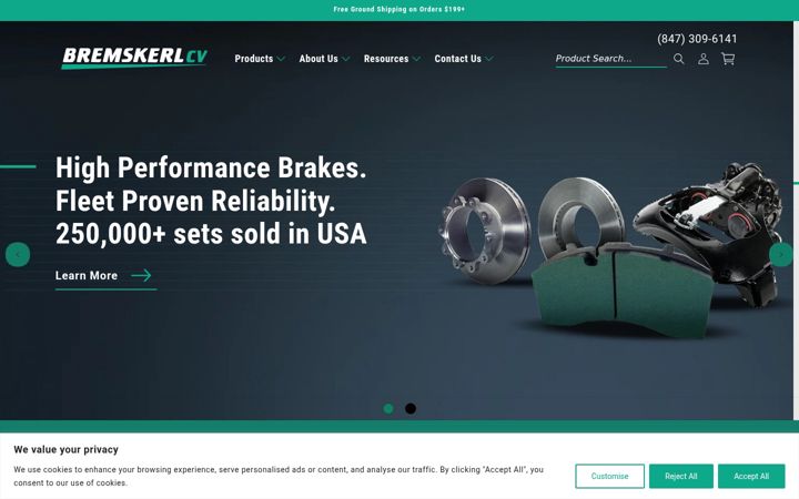 Screenshot of bremskerlcv.com
