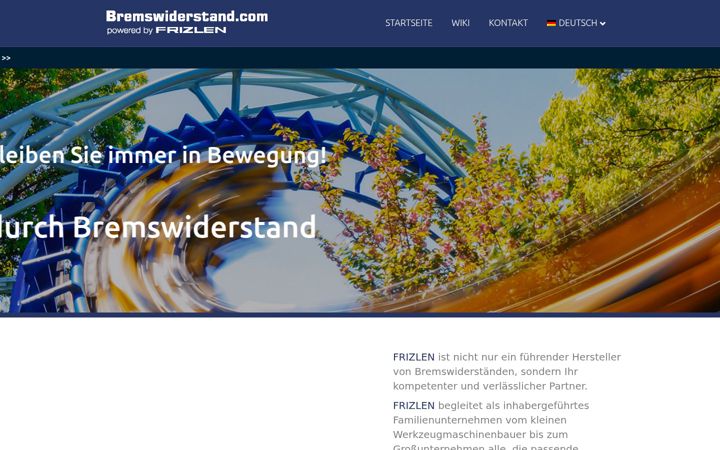 Screenshot of bremswiderstand.com