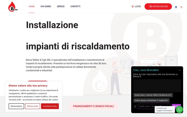 Screenshot of brenasrl.it