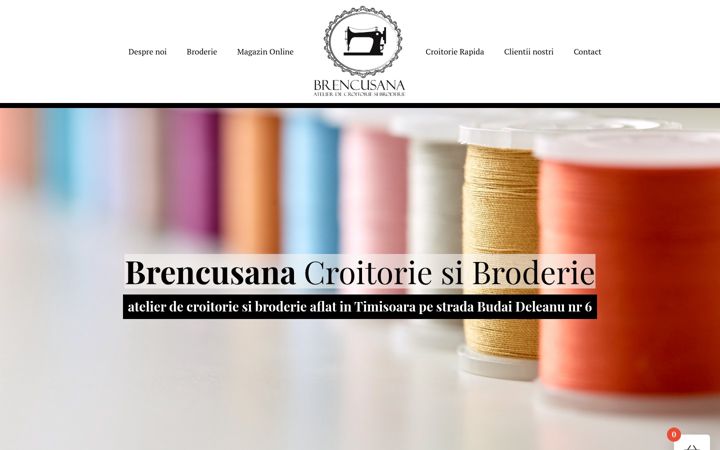 Екранна снимка на brencusana.ro