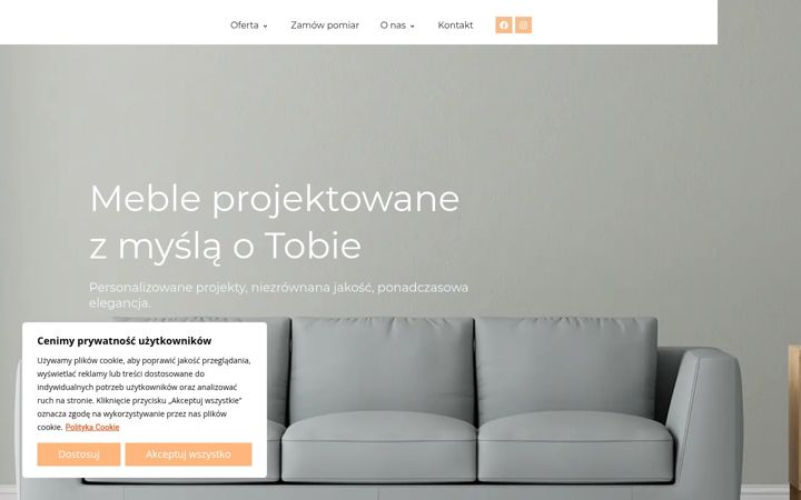 Screenshot of brend-meble.com