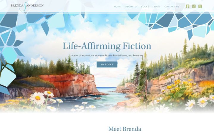 Screenshot of brendaandersonbooks.com