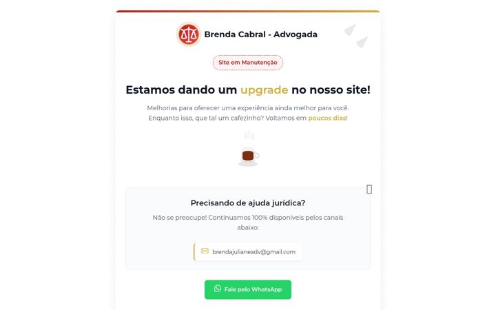 Screenshot of brendajulianecabral.adv.br